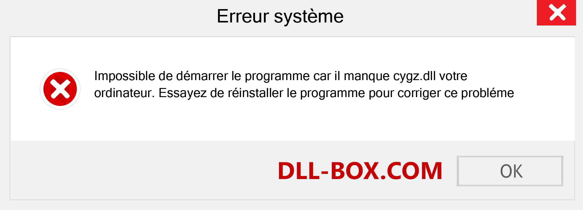 Le fichier cygz.dll est manquant ?. Télécharger pour Windows 7, 8, 10 - Correction de l'erreur manquante cygz dll sur Windows, photos, images